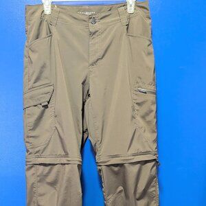 Columbia omni-shade sun protection w/ Zip off Pants/shorts Army Green 32 X30!